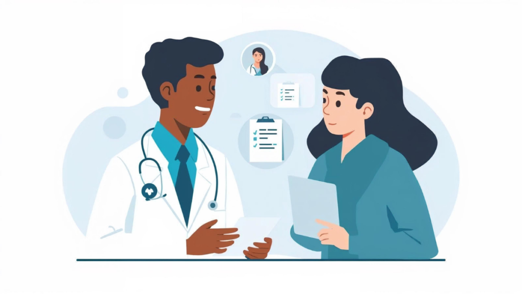 Doctor explaining common medical tests explained clearly to a patient