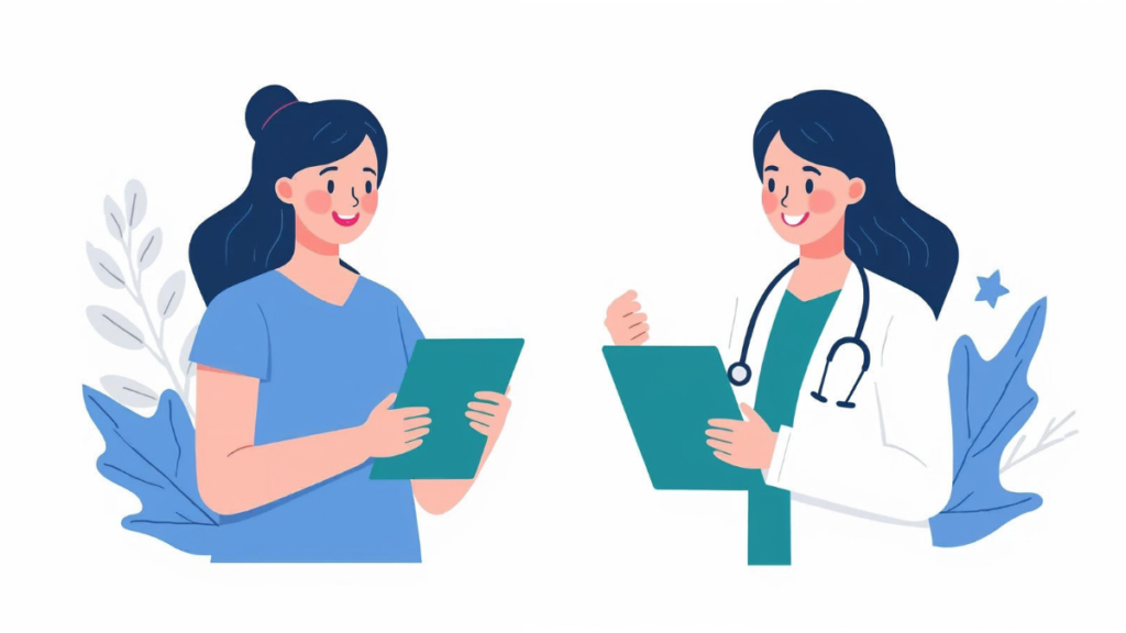Illustration showing how preparing for a doctor’s appointment helps understanding your health information