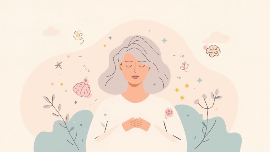 Illustration showing mental and emotional wellbeing as part of overall health