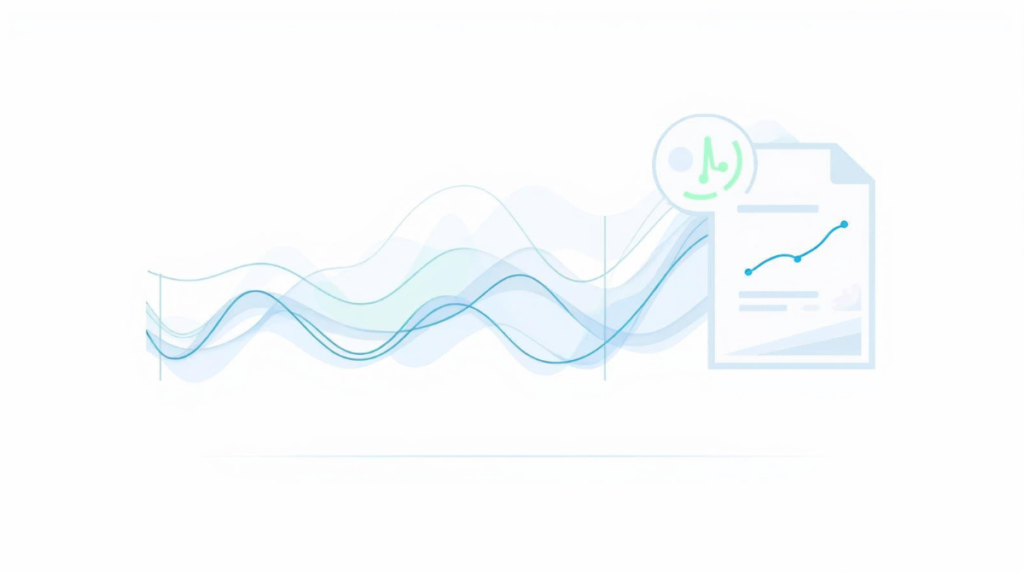 Illustration showing how doctors read lab reference ranges by reviewing test trends over time