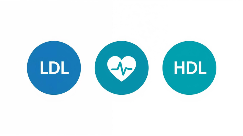 Cholesterol blood test explained showing LDL, HDL, and triglycerides