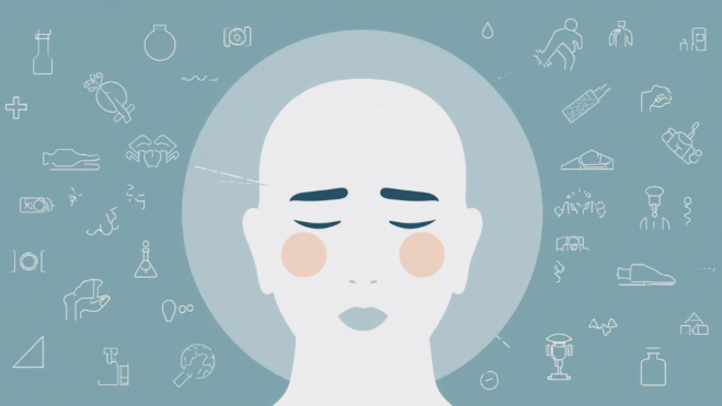 Headache location meanings illustrated with common pain areas on the head