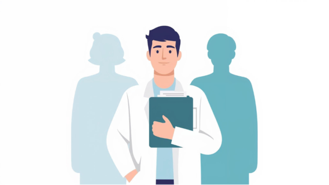 Calm patient feeling reassured after a doctor visit