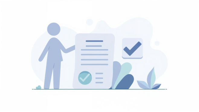 Calm illustration reinforcing that preventive screenings are not diagnoses