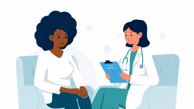 Questions to ask your doctor at a checkup during a calm medical visit