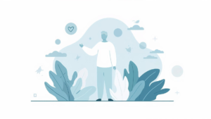 Calm illustration introducing signs of inflammation in the body