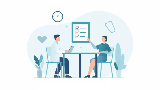 Illustration explaining what it means when a doctor orders tests