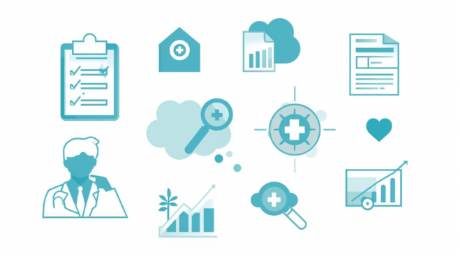 Illustration showing how doctors interpret test results
